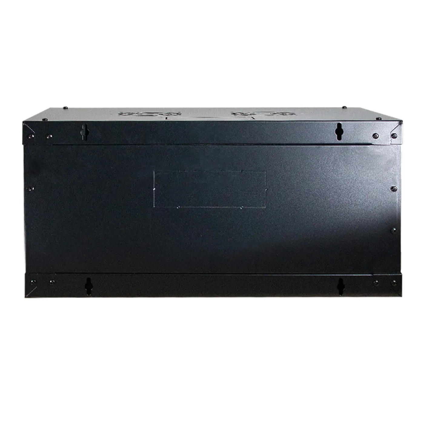 [020456] [WM6404-450-BLACK] Onlink - Rack de Pared [4U] Cerrado Fijo 600x450x280mm con 3 Cerraduras y Puerta de Vidrio [Negro]