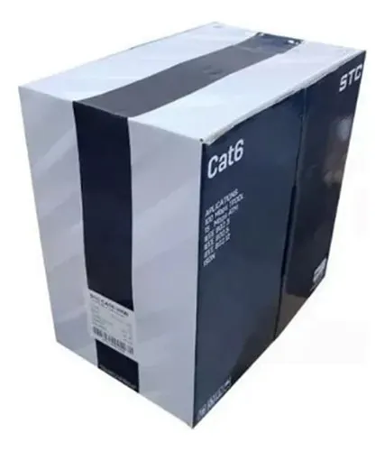 [020577] [STC-CAT6-305B] STC- Cable UTP CAT6 (Categoria 6) CCA Interior (Azul) [Caja 305 Metros]
