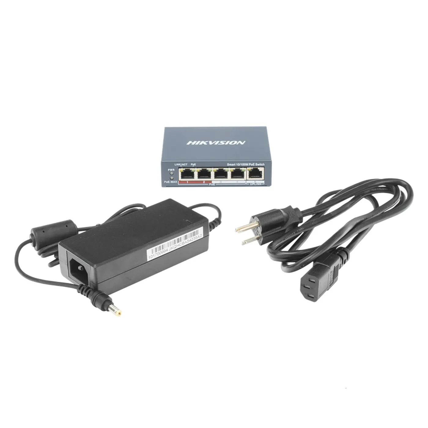 [020607] [DS-3E1105P-EI] Hikvision - Switch POE 4 Puertos a 10/100 Mbps + 1 Puerto Uplink