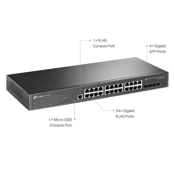 [020620] [TL-SG3428] TP-Link - Switch Rack 24 Puertos Admin