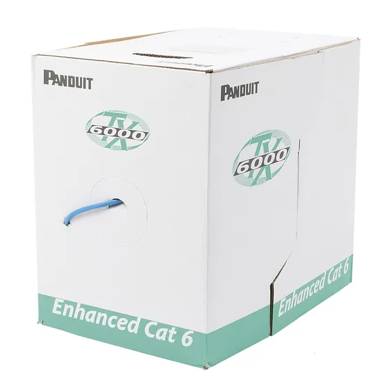 [020707] [PUL6004BU-FE] Panduit - Cable UTP CAT6 (Categoria 6) 100% Cobre LSZH-1 23 AWG Pan-Net Interior (Azul) [Caja 305 Metros]