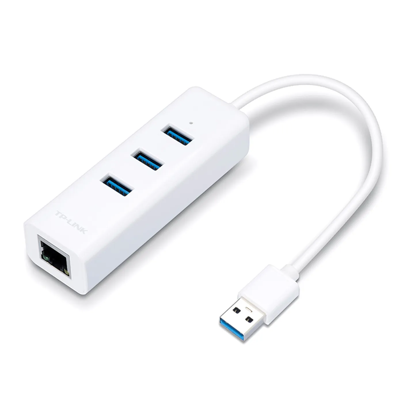 [020755] [UE330] TP-Link - Adaptador USB 2 en 1 con Hub de 3 Puertos USB 3.0 y Adaptador Ethernet Gigabit