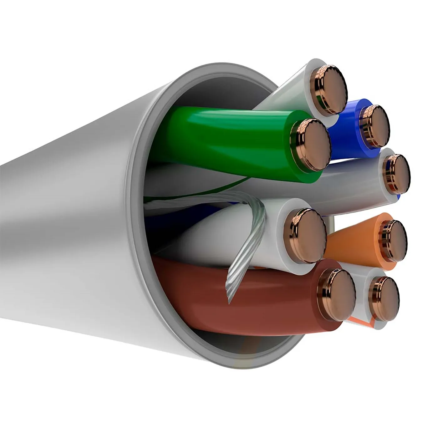 [020757] [AB355NXT01] Nexxt - Cable UTP CAT5e (Categoria 5e) 100% Cobre 24AWG CM Interior (Gris) [305m/1000ft]