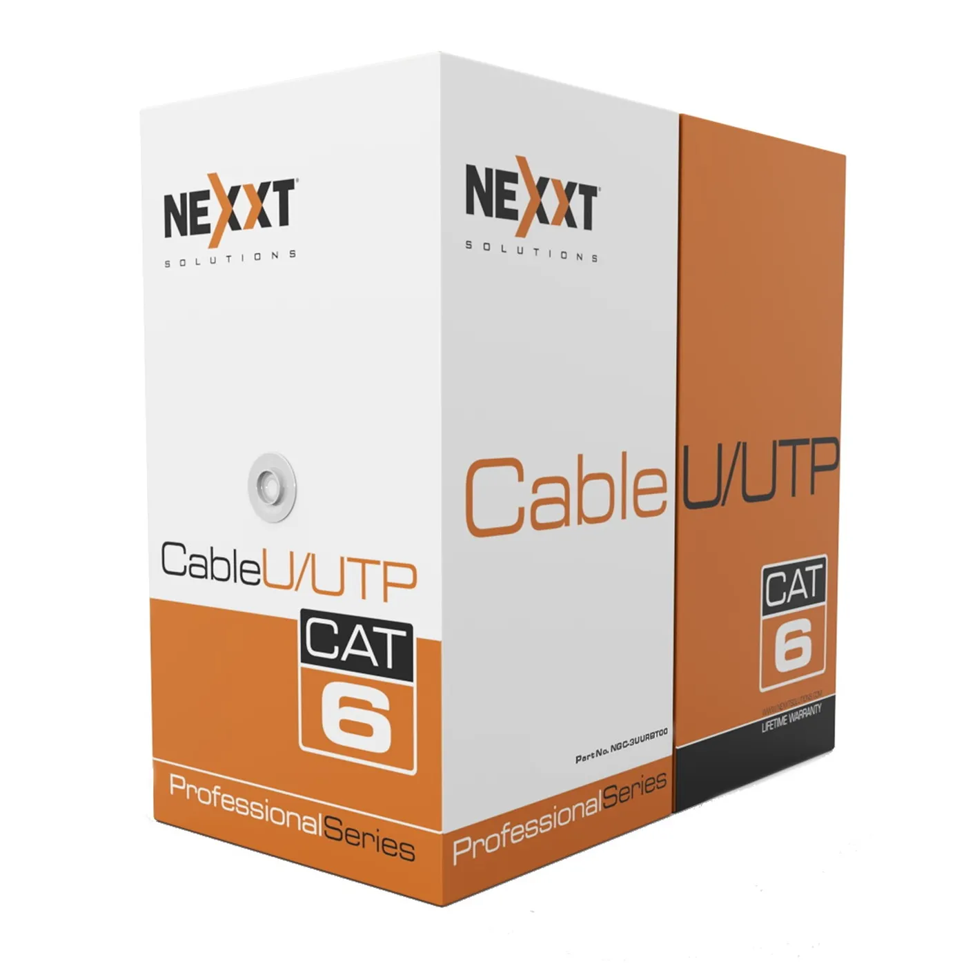 [020764] [AB356NXT16] Nexxt - Cable UTP CAT6 (Categoria 6) 100% Cobre 23AWG CMR Interior (Gris) [305m/1000ft]