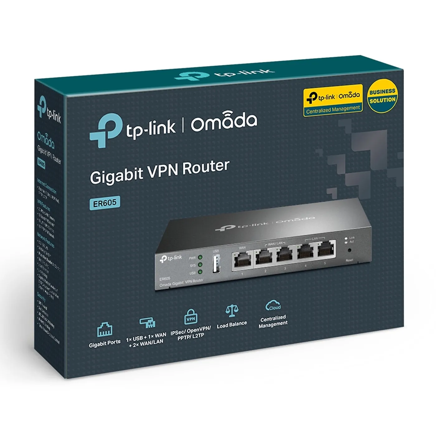 [020656] [ER605] TP-Link - Router Balanceador VPN Gigabit [Omada]