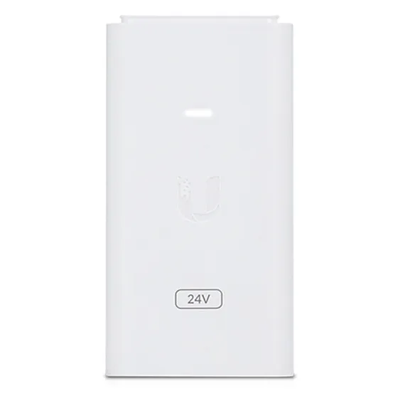 [020808] [POE-24-12W-G-WH] Ubiquiti - Adaptador PoE de 24VDC 0.5A 12W con Puerto Gigabit [Blanco]