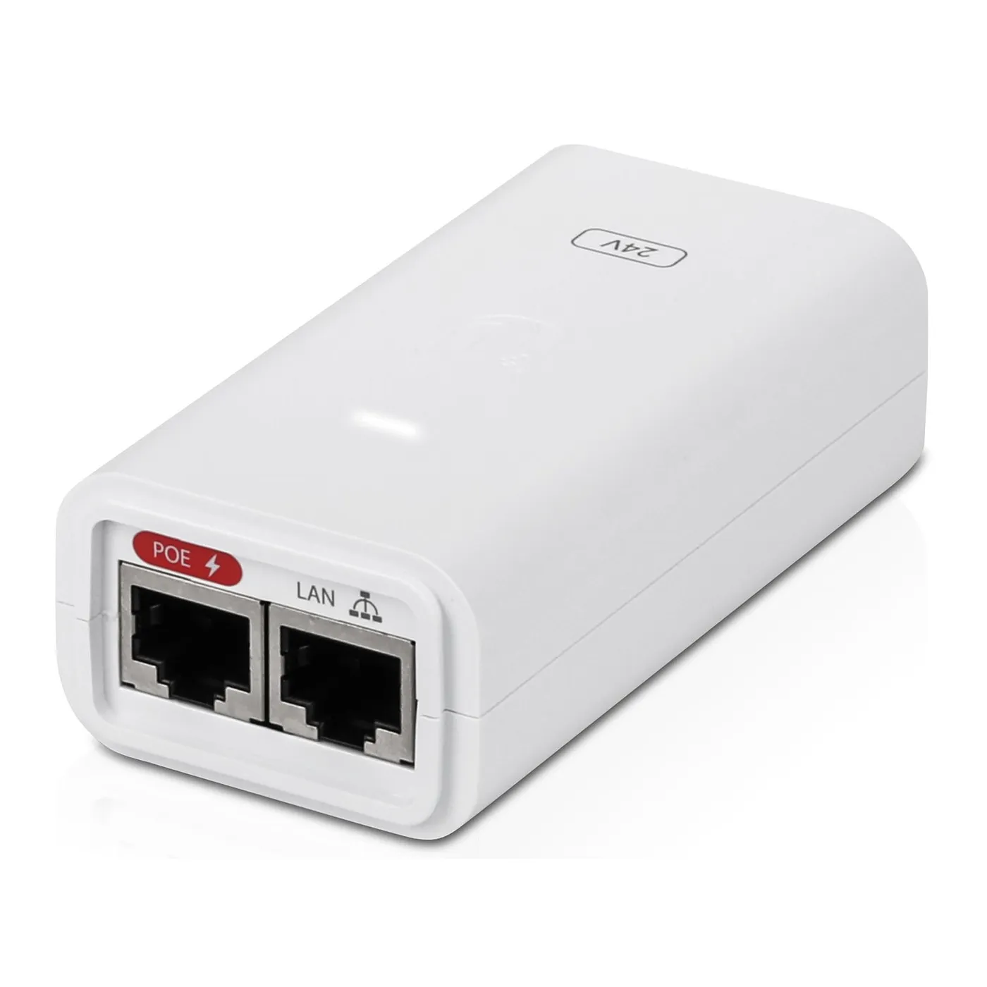 [020810] [POE-24-24W] Ubiquiti - Adaptador PoE de 24VDC 1.0A 24W [Blanco]
