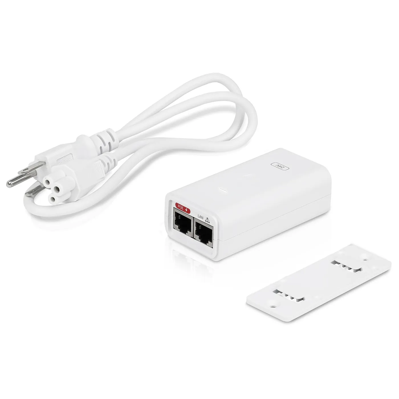[020810] [POE-24-24W] Ubiquiti - Adaptador PoE de 24VDC 1.0A 24W [Blanco]