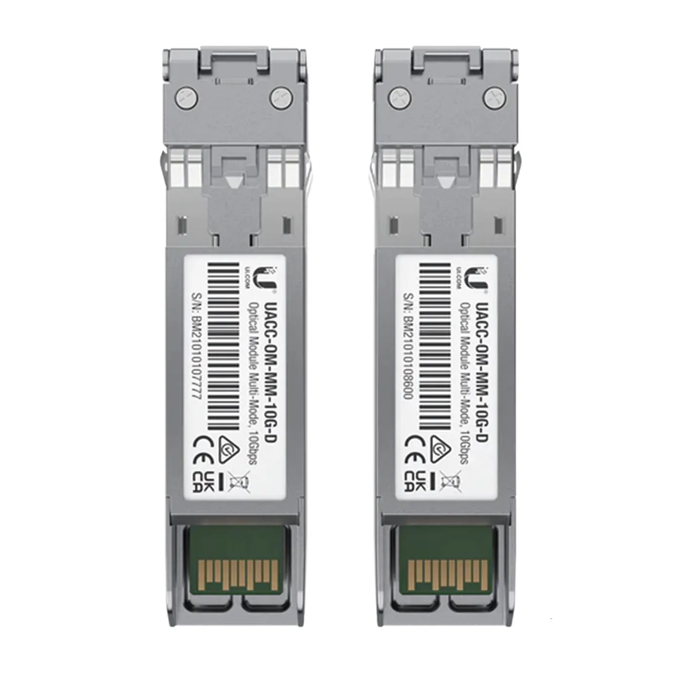 [020829] [UACC-OM-MM-10G-D-2] Ubiquiti - UFiber Módulo SFP+ 10G Transceptor MiniGibic MultiModo 10Gbps Hasta 300 Metros Conectores LC [2 Unidades]
