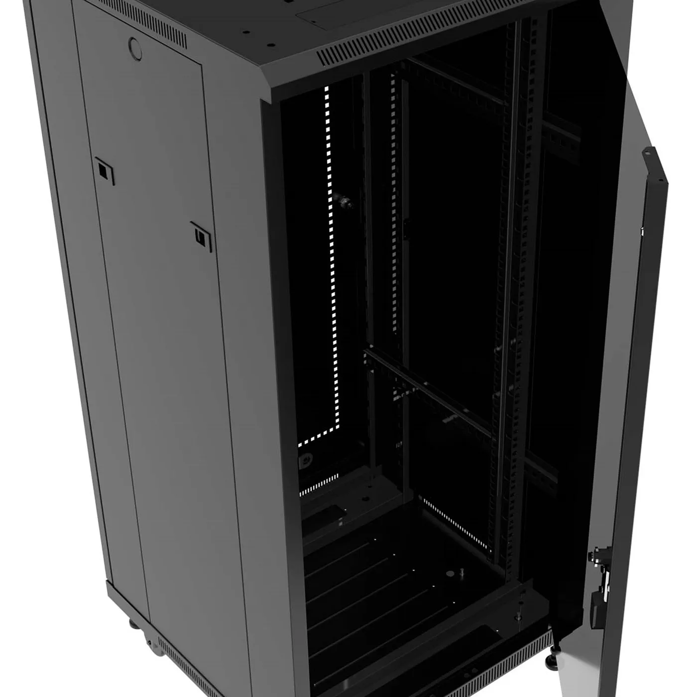 [020779] [AW221NXT23] Nexxt - Rack de Piso [42U] Cerrado con Puertas Tipo Malla 600x1000mm [Negro]