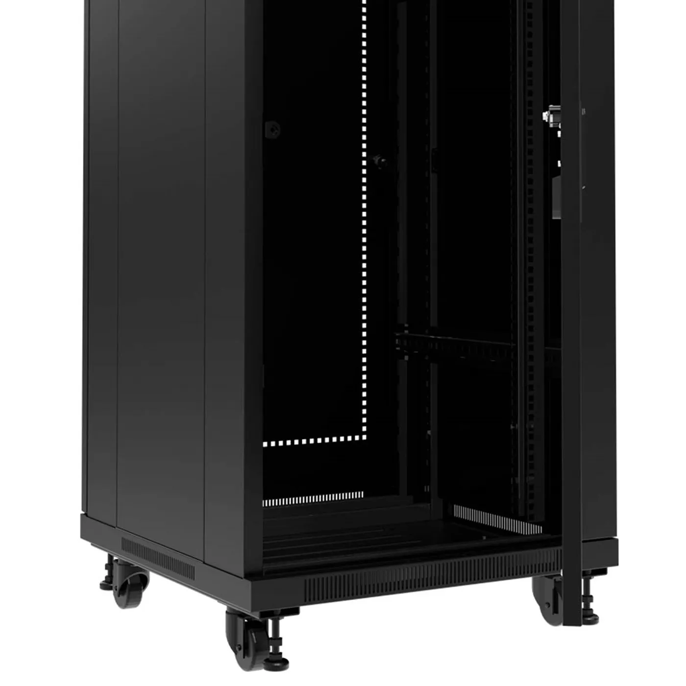 [020779] [AW221NXT23] Nexxt - Rack de Piso [42U] Cerrado con Puertas Tipo Malla 600x1000mm [Negro]