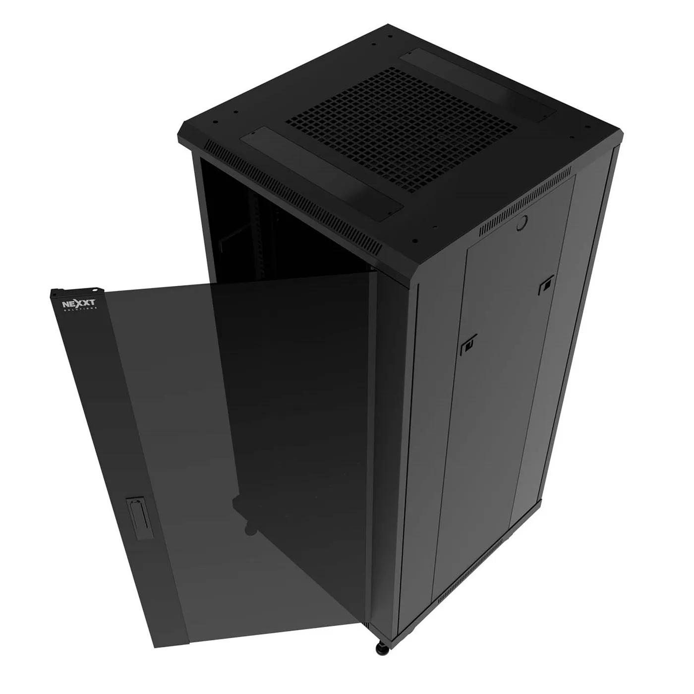 [020784] [AW222NXT16] Nexxt - Rack de Piso Cerrado con Puerta Frontal de Vidrio y Trasera de Malla 32U 600x800mm