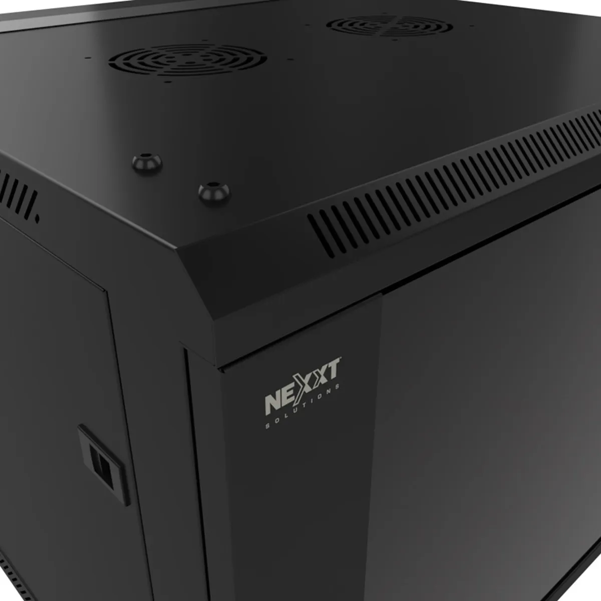 [020787] [AW222NXT42] Nexxt - Rack de Pared [18U] Cerrado Fijo con Puerta de Vidrio 600x600mm [Negro]