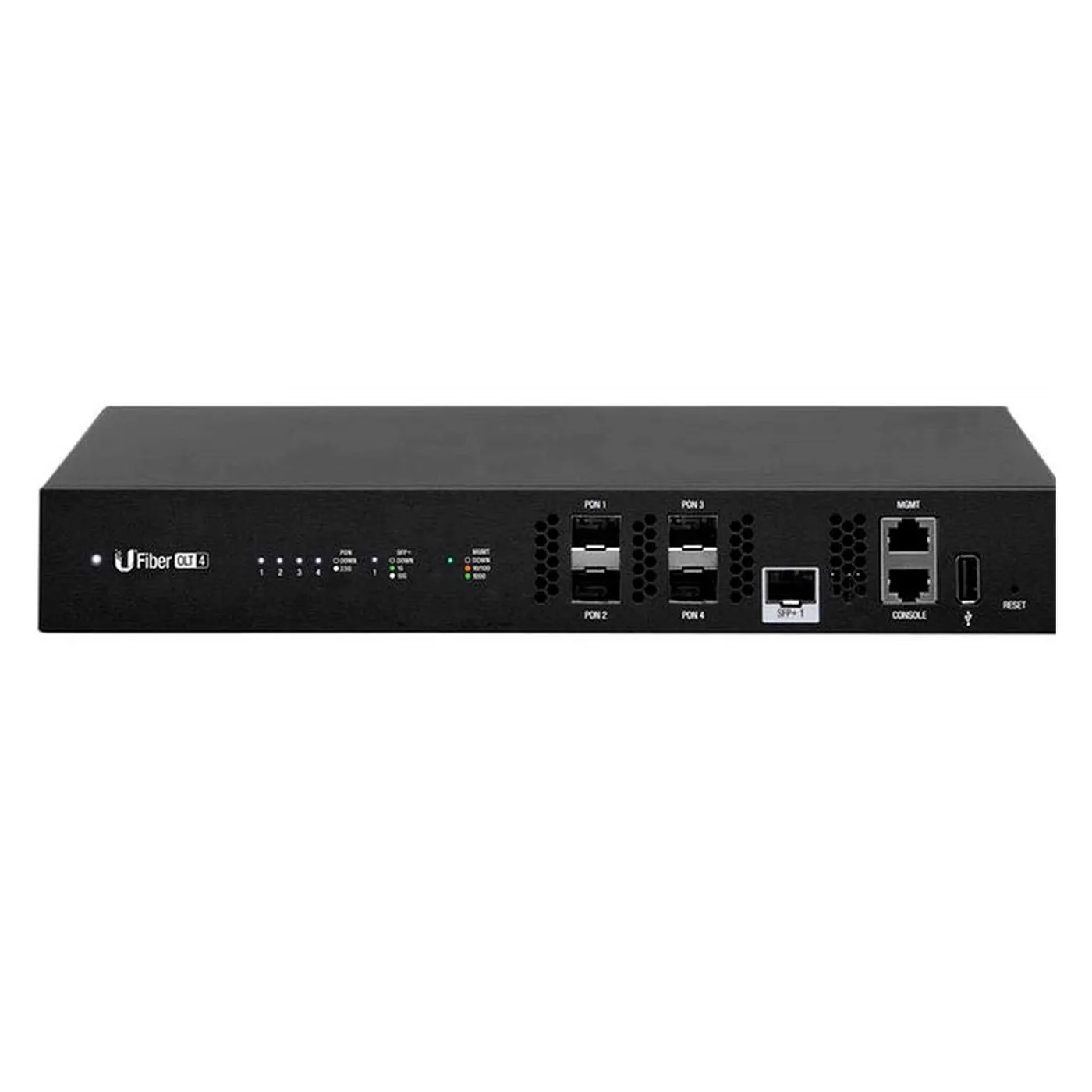 [020851] [UF-OLT-4] Ubiquiti - UFiber GPON OLT Terminal de Línea Optica hasta 512 ONUs concurrentes 4 Puertos SFP GPON + 1 Puertos SFP+ 10G
