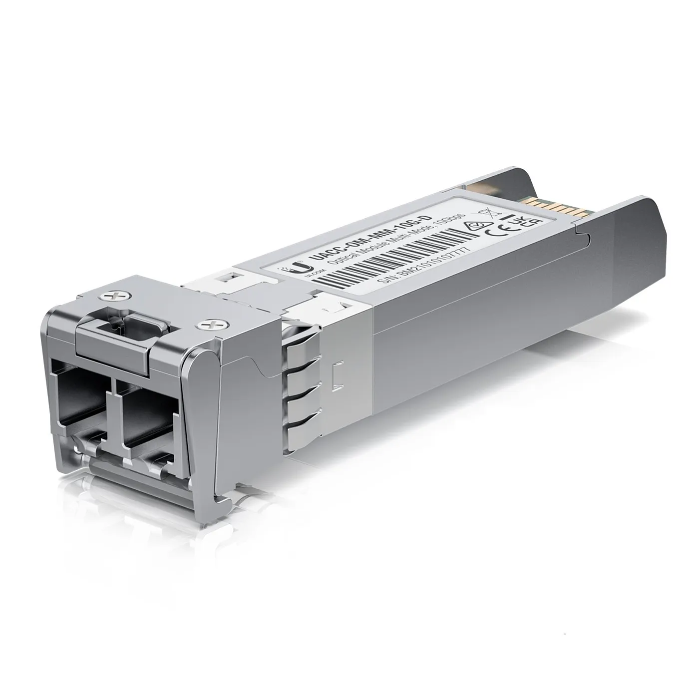 [020830] [UACC-OM-MM-10G-D] Ubiquiti - UFiber Módulo SFP+ 10G Transceptor MiniGibic MultiModo 10Gbps Hasta 300 Metros Conectores LC [1 Unidad]