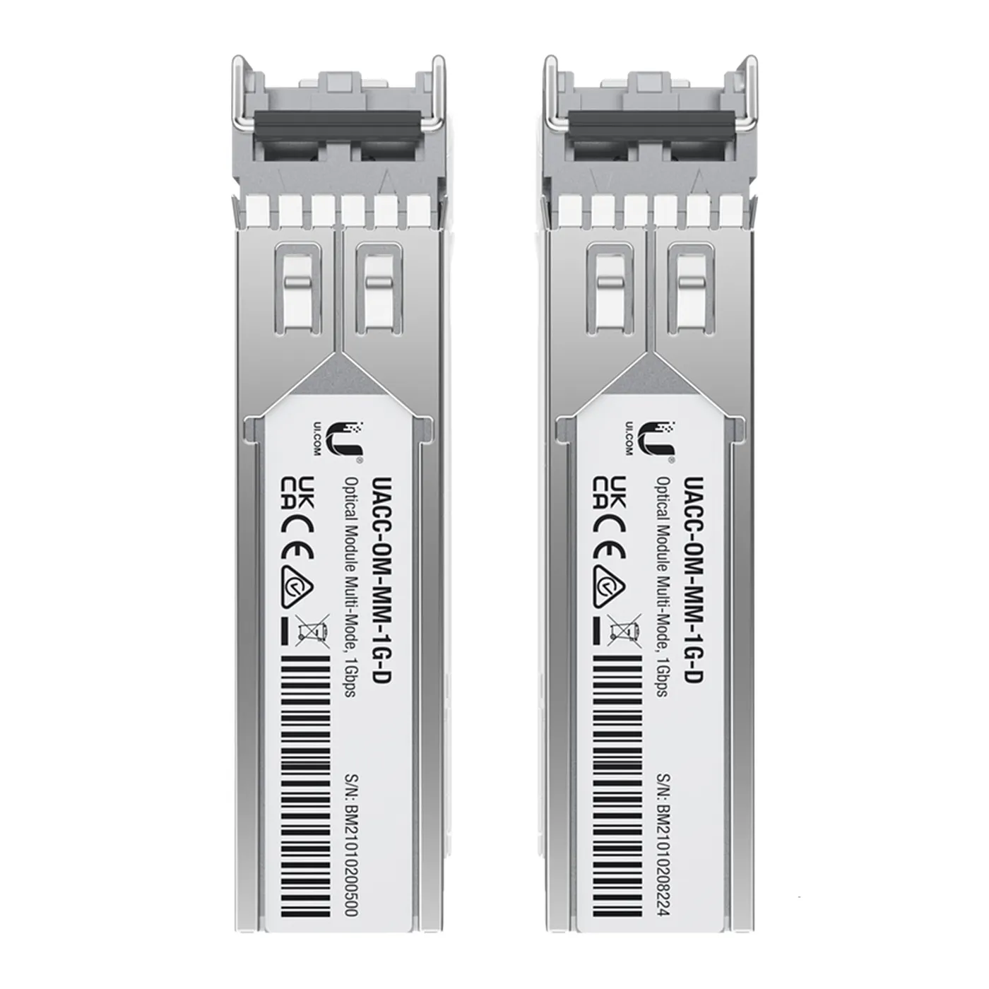 [020831] [UACC-OM-MM-1G-D-2] Ubiquiti - UFiber Módulo SFP Transceptor MiniGibic MultiModo 1.25Gbps Hasta 550 Metros Conectores LC [2 Unidades]