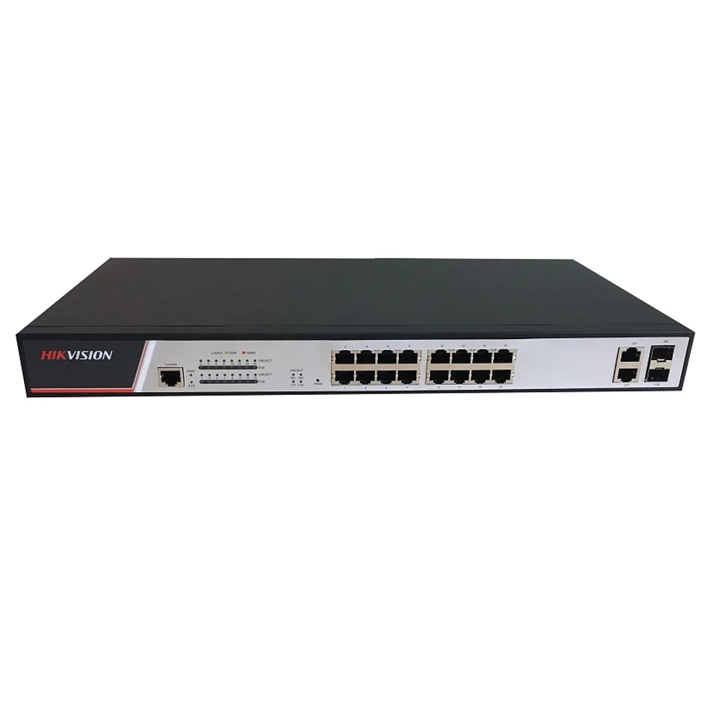 [020941] [DS-3E2318P] Hikvision - Switch POE Gestionable 16 Puertos POE con 2 Puertos Gigabit + Como Puertos Uplink