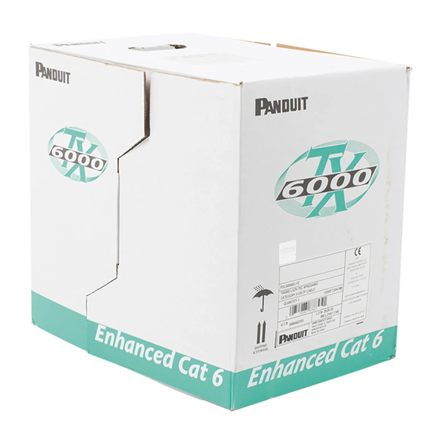 [020876] [NUL6CR04BU-CE] Panduit - Cable U/UTP CAT6 (Categoria 6) 100% Cobre LSZH 24 AWG NetKey Interior (Azul) [Caja 305 Metros]