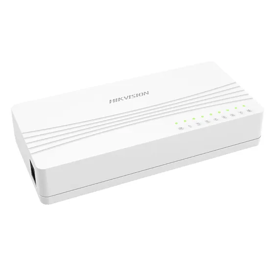 [020991] [DS-3E0108D-E(O-STD)/US] Hikvision - Switch de Escritorio de 8 Puertos a 10/100 Mbps