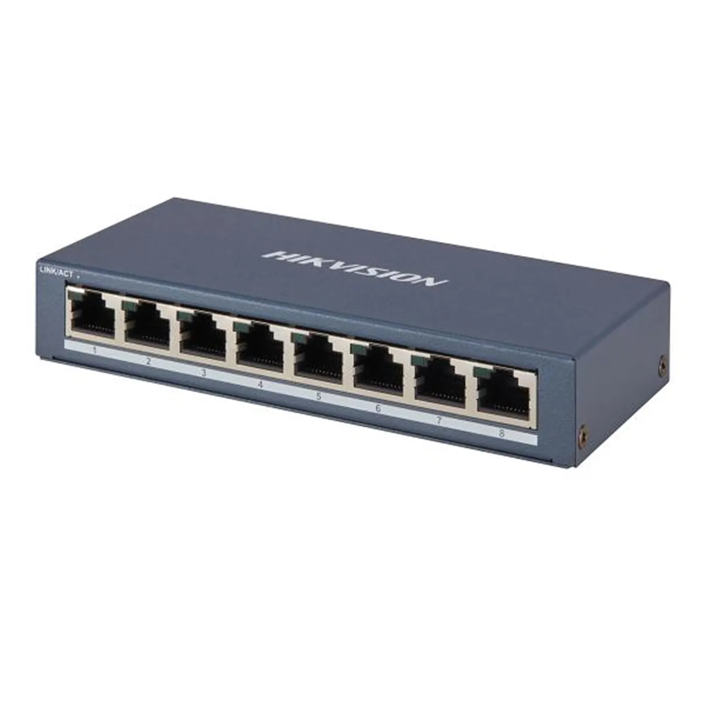 [021078] [DS-3E0508-E(B)] Hikvision - Switch de Escritorio de 8 Puertos a 10/100/1000 Mbps