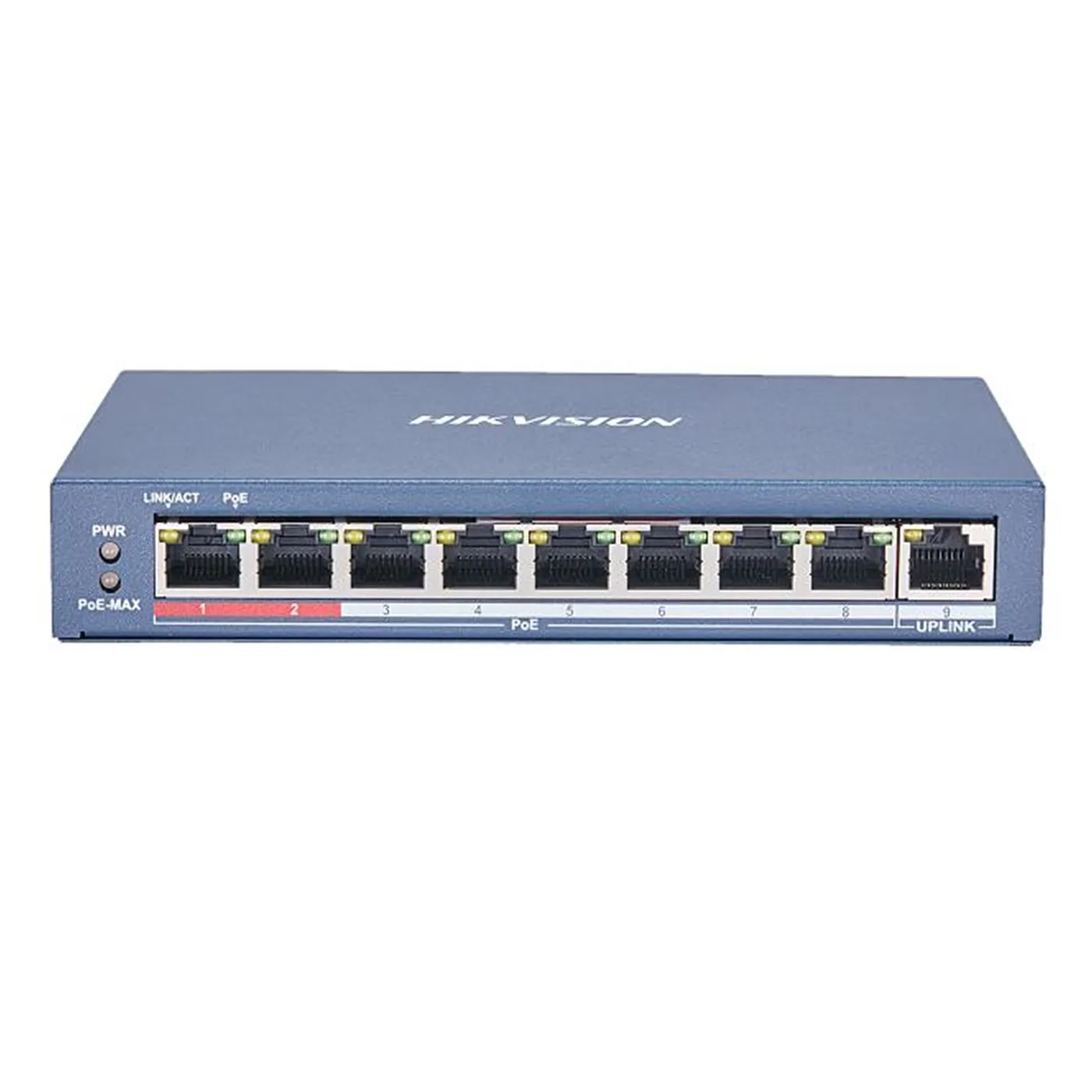 [021114] [DS-3E0109P-E] Hikvision - Switch POE 8 Puertos a 10/100 Mbps + 1 Puerto Uplink