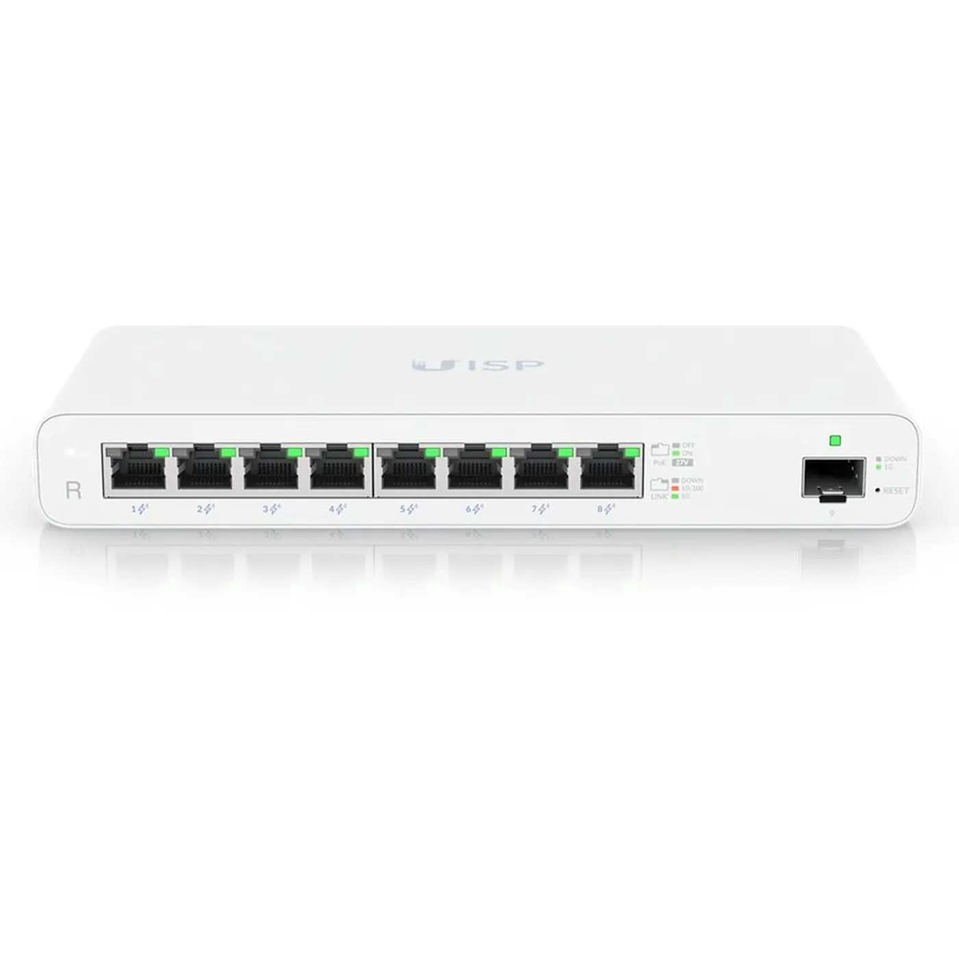[021046] [UISP-R] Ubiquiti - UISP Router Gigabit PoE Pasivo con 8 Puertos para Implementaciones MicroPoP y Redes Seguras