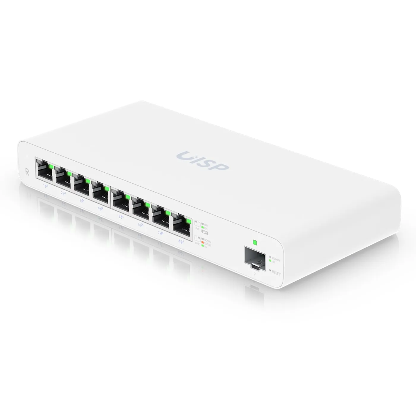 [021046] [UISP-R] Ubiquiti - UISP Router Gigabit PoE Pasivo con 8 Puertos para Implementaciones MicroPoP y Redes Seguras