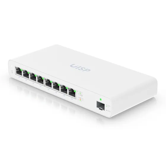 [021047] [UISP-S] Ubiquiti - Switch de 8 Puertos Gigabit con PoE pasivo de 27V y 1 Puerto SFP
