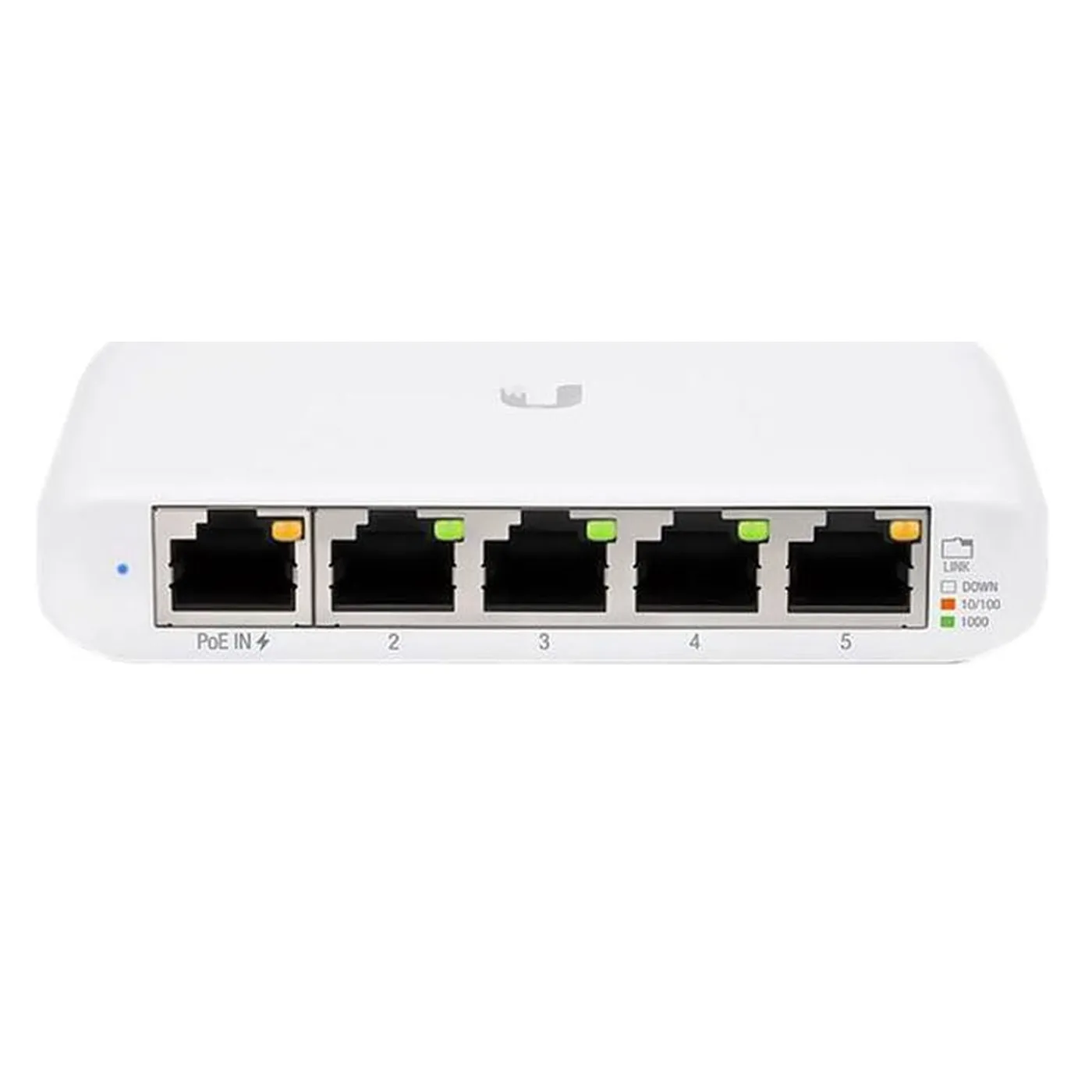 [021051] [USW-FLEX] Ubiquiti - Switch GigaBit PoE de 5 Puertos para Interiores / Exteriores con Soporte de Alimentación de Entrada 802,3bt