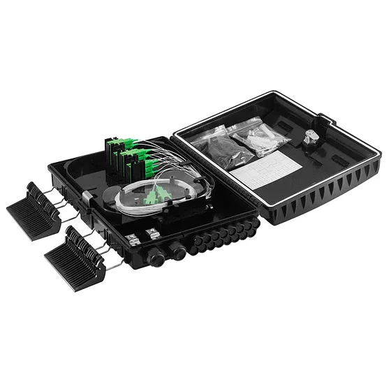 [021208] [ATB-CAJANAP16F] Beconnect - Caja de Distribucion NAP [Completa] FTTH  para exteriores 16 hilos Fibra Optica 