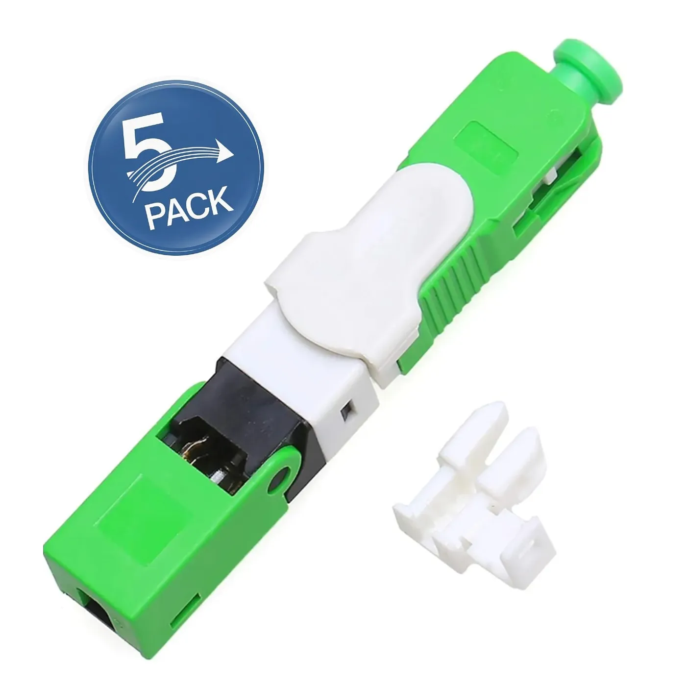 [021213] [ATB-FASTCVTC] Beconnect - Conector Rapido de Fibra Optica FTTH APC Verde [ESC250D] [5 unidades]