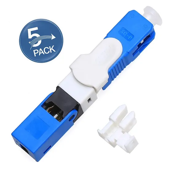 [021214] [ATB-FASTCATC] Beconnect - Conector Rapido de Fibra Optica FTTH UPC Azul [ESC250D] [5 unidades]