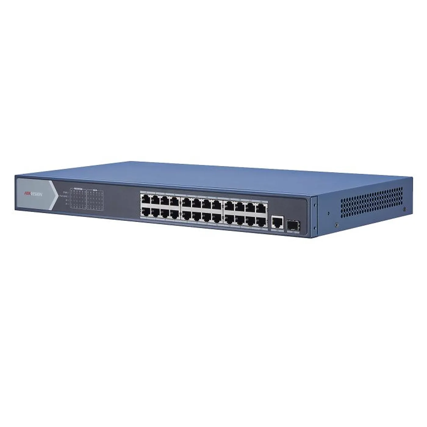 [021229] [DS-3E0526P-E] Hikvision - Switch POE 24 Puertos Gigabit + 1 Puerto Ethernet de Enlace Ascendente + 1 Puerto Uplink SFP