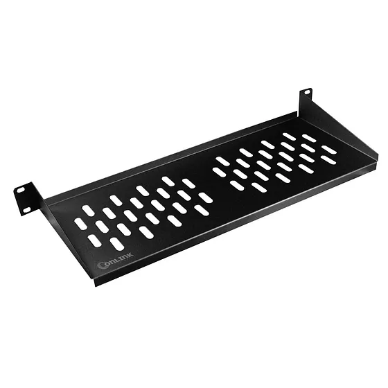 [021242] [B-19x7-1U-V] Onlink - Bandeja 19" Ventilada 19x7 [1U] para Montaje en Rack [Negro]