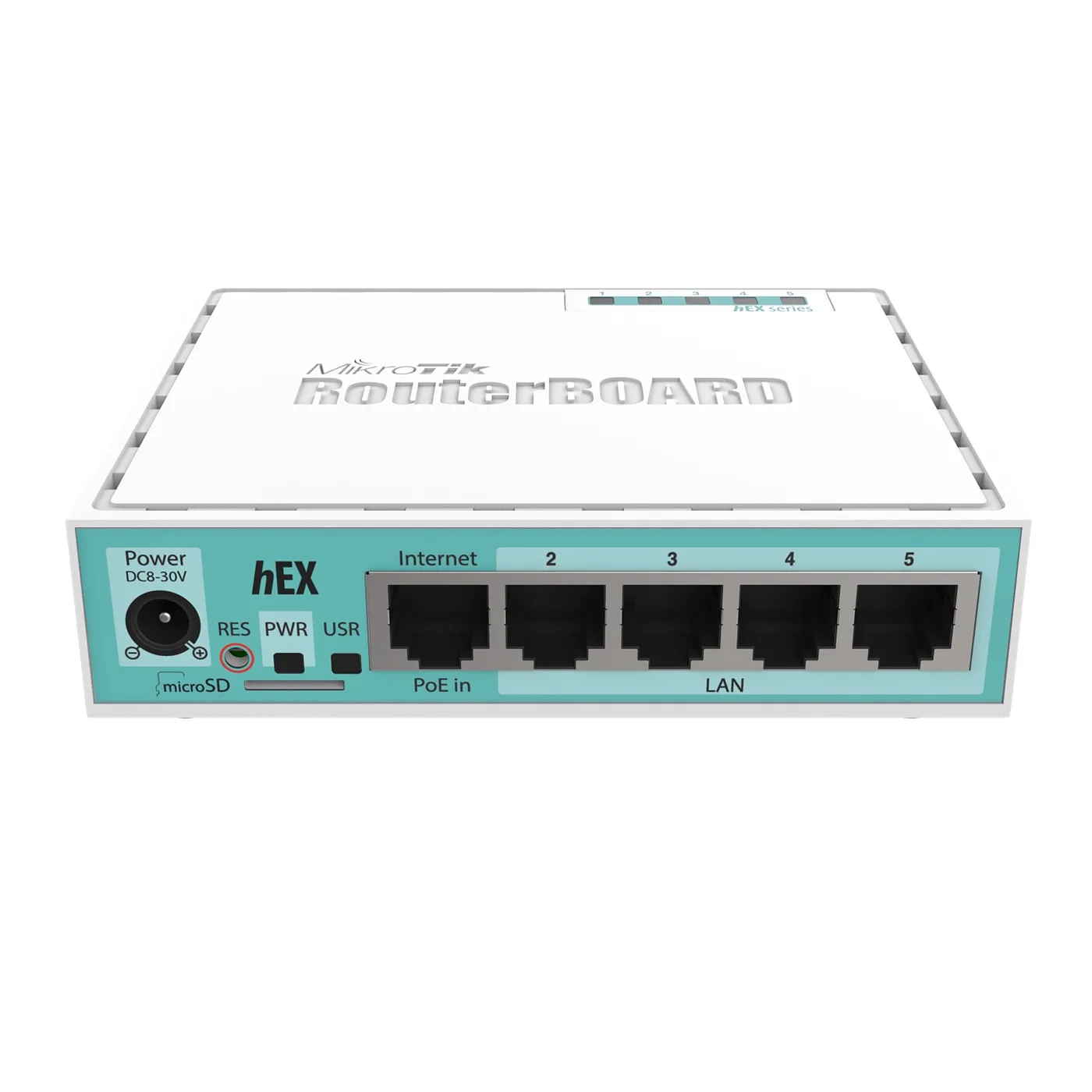 [021250] [RB750Gr3] Mikrotik - (hEX) RouterBoard 5 Puertos Gigabit Ethernet 1 Puerto USB y versión 3