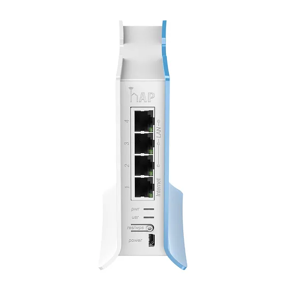 [021252] [RB941-2nD-TC] Mikrotik - (hAP lite) RouterBoard TC 4 Puertos Fast Ethernet Wi-Fi 2.4 GHz 802.11 b/g/n y Base Tipo Torre
