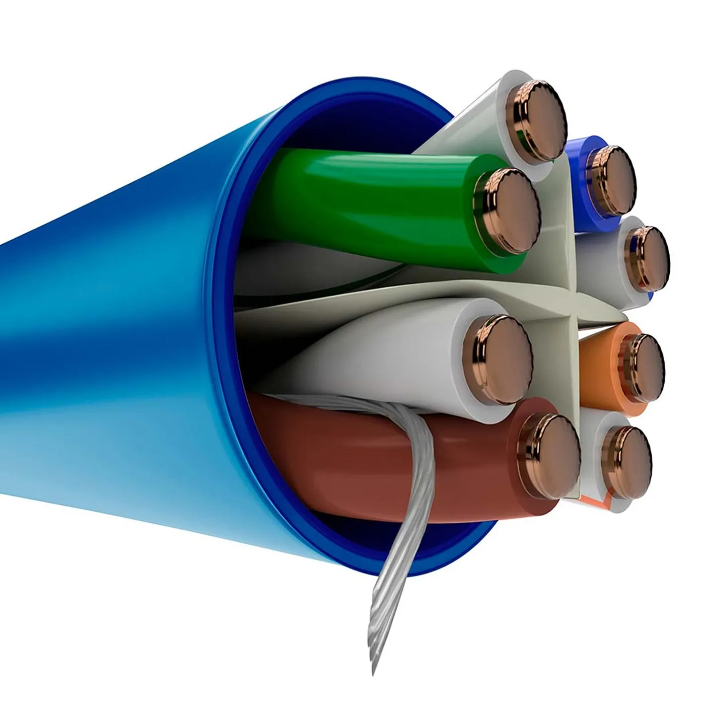 [021120] [AB356NXT32] Nexxt - Cable UTP CAT6 (Categoria 6) 100% Cobre 24AWG CM Interior (Azul) [305m/1000ft]