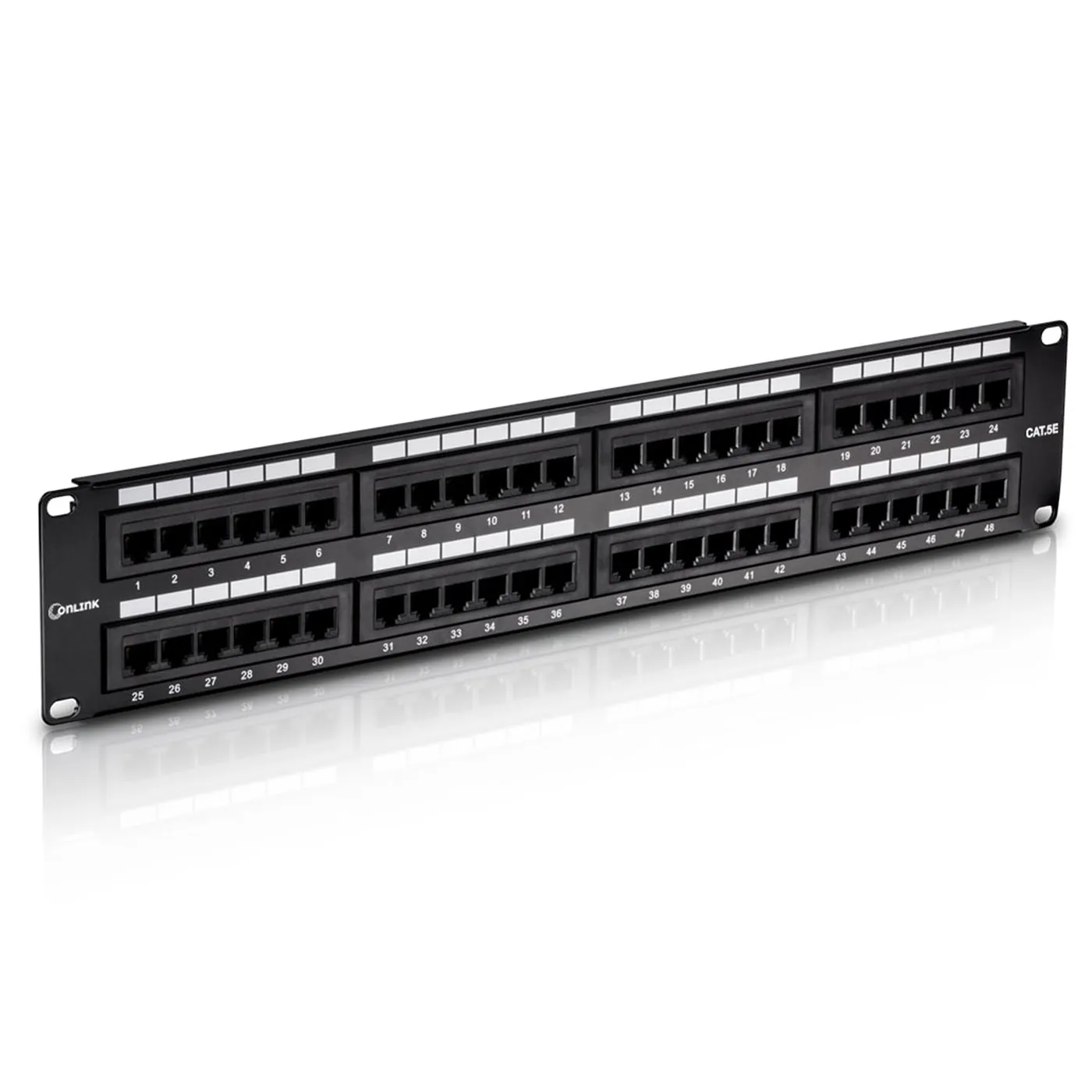 [021149] [PN-UTP5E48] Onlink - Patch Panel 48 Puertos 19" 2U CAT5e (Categoria 5e)