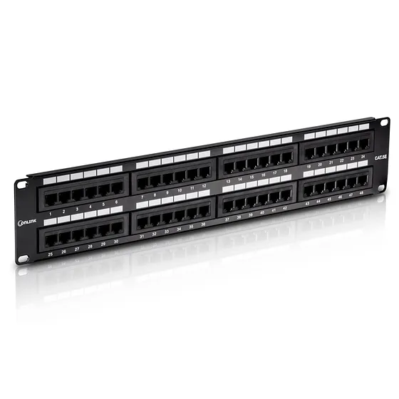 [021149] [PN-UTP5E48] Onlink - Patch Panel 48 Puertos 19" 2U CAT5e (Categoria 5e)