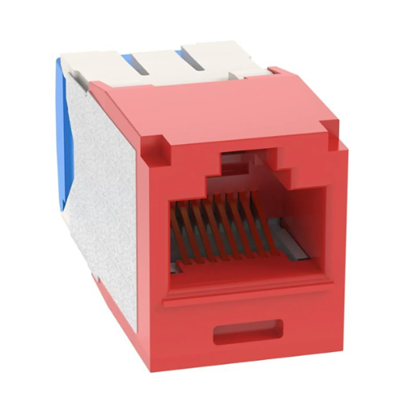 [021162] [CJ6X88TGRD] Panduit - Conector Jack Coupler RJ45 CAT6A (Categoria 6A) (Rojo) Pan-Net [Unidad]