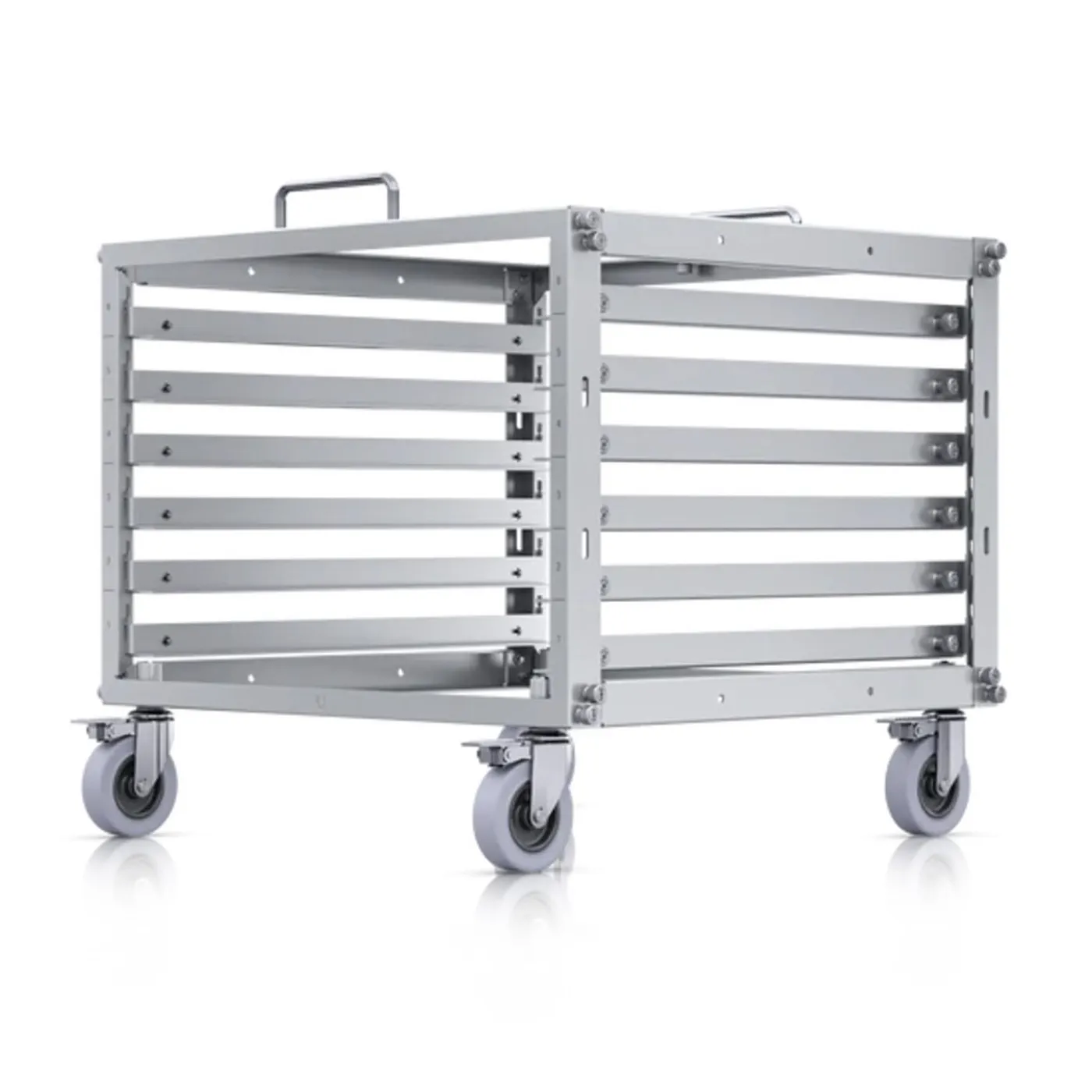 [021325] [U-Rack-6U-TL] Ubiquiti - Mini Rack sin herramientas de 6U con un panel de conexión en blanco de 24 Puertos y paño de microfibra