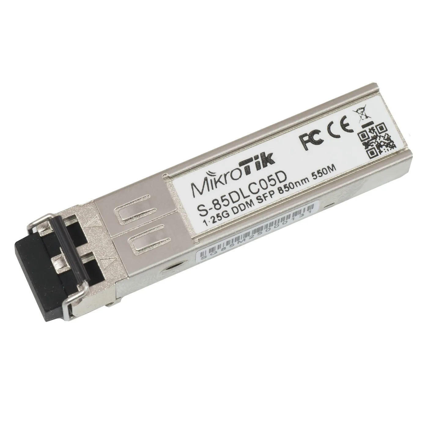 [021261] [S-85DLC05D] Mikrotik - Transceptor MiniGbic SFP 1.25G LC Duplex para Fibra Multi Modo 550mts