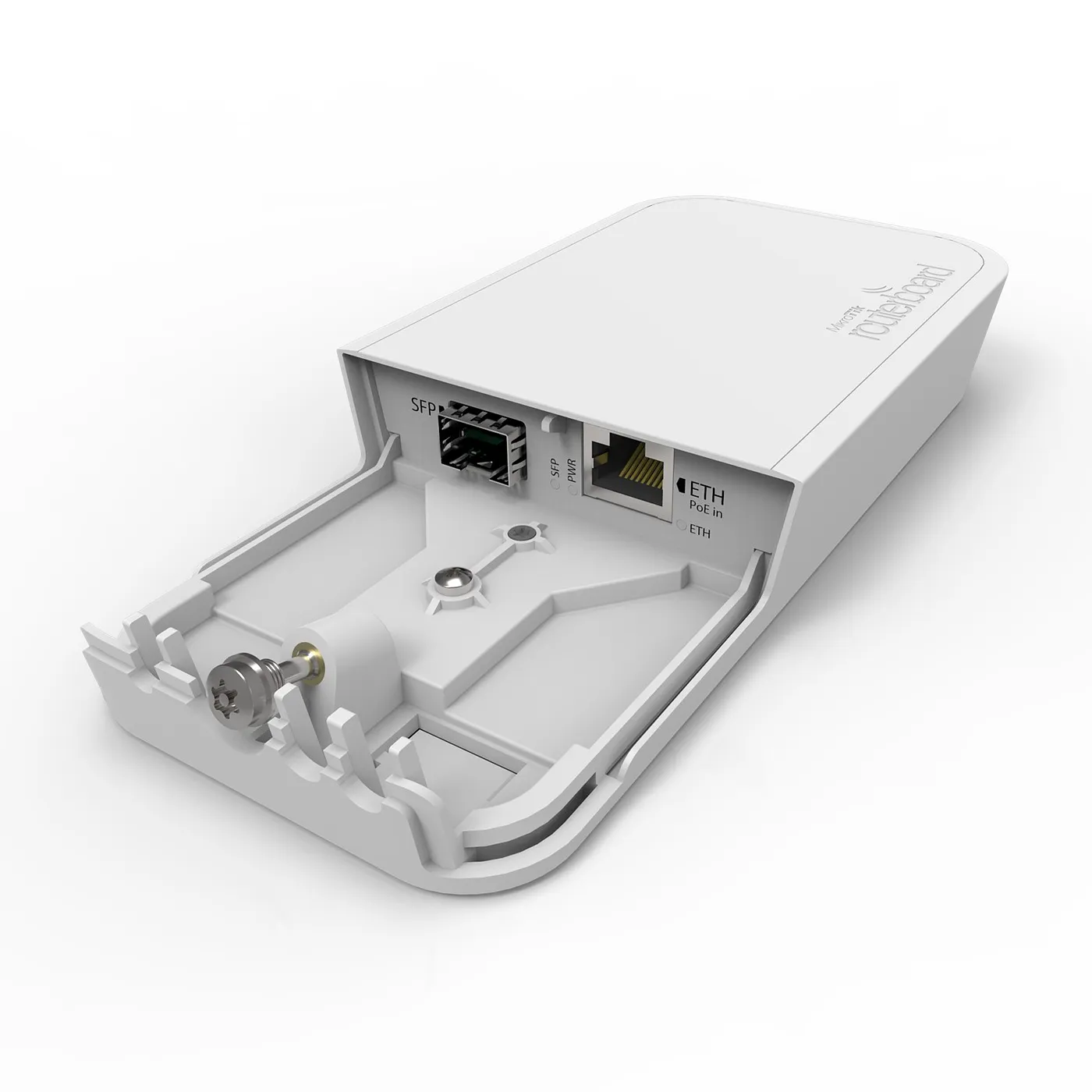 [021270] [RBFTC11] Mikrotik - Convertidor de Medios SFP a RJ45 PoE/PoE+ para Exterior