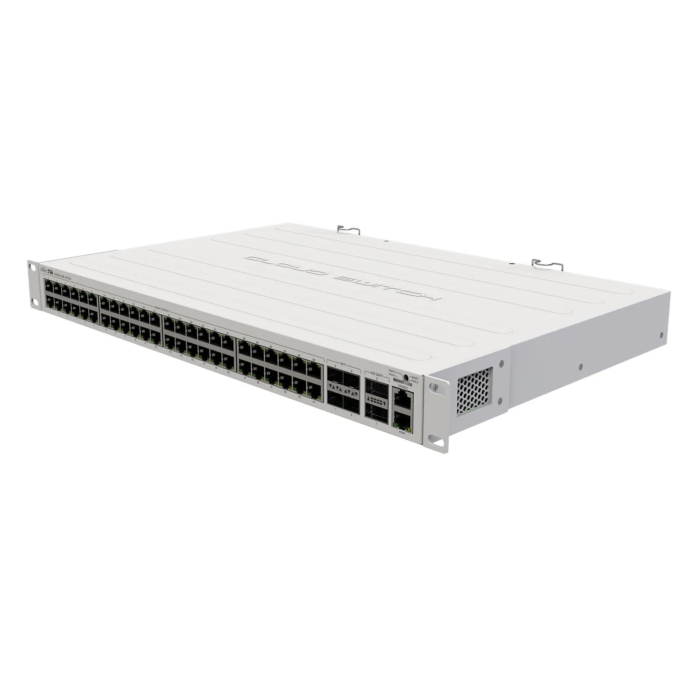 [021283] [CRS354-48G-4S+2Q+RM] Mikrotik - Cloud Router Switch 48 Puertos Gigabit Ethernet 4 Puertos SFP+ 10G 2 Puertos QSFP+ 40G Montaje en Rack
