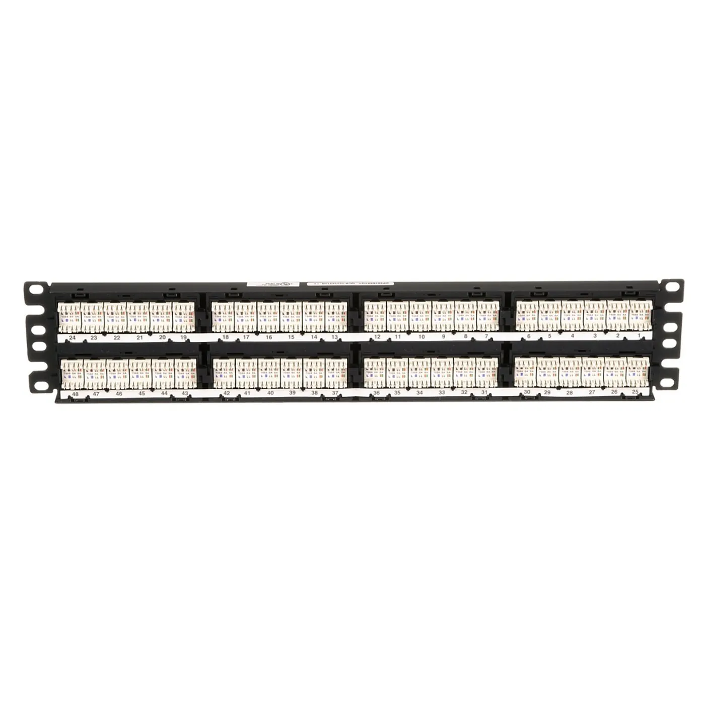 [021365] [DP485E88TGY] Panduit - Patch Panel Modular Recto Blindado 2RU de 48 Puertos Mini-Com