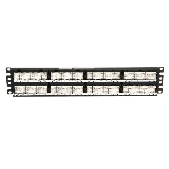 [021365] [DP485E88TGY] Panduit - Patch Panel Modular Recto Blindado 2RU de 48 Puertos Mini-Com