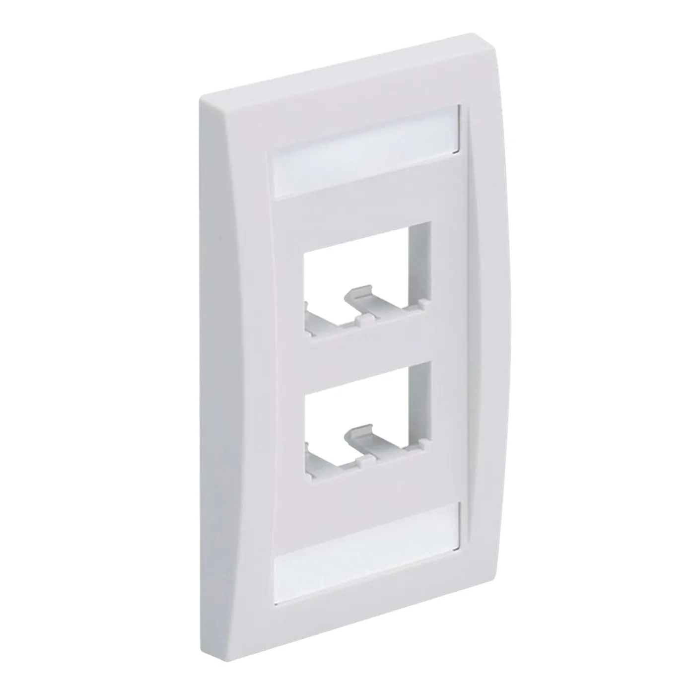 [021376] [CFPE4WHY] Panduit - Face Plate Placa de Pared Frontal Mini-Com para Keystone 4 Puertos Blanco [Unidad]
