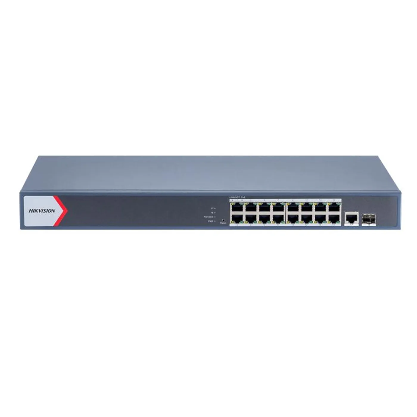 [021384] [DS-3E1518P-EI/M] Hikvision - Switch Gigabit Administrable 16 Puertos PoE / 1 Puerto UPLINK / 1 SFP