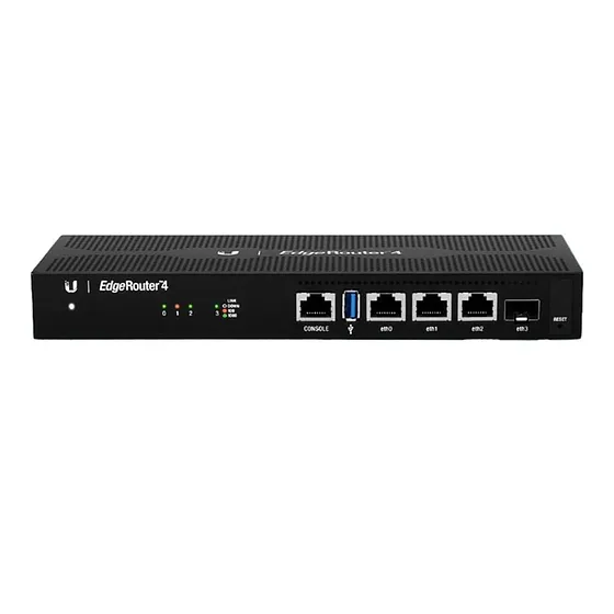 [021390] [ER-4] Ubiquiti - EdgeRouter 4 con 3 Puertos 10/100/1000 Mbps + 1 Puerto SFP con Funciones Avanzadas de Ruteo
