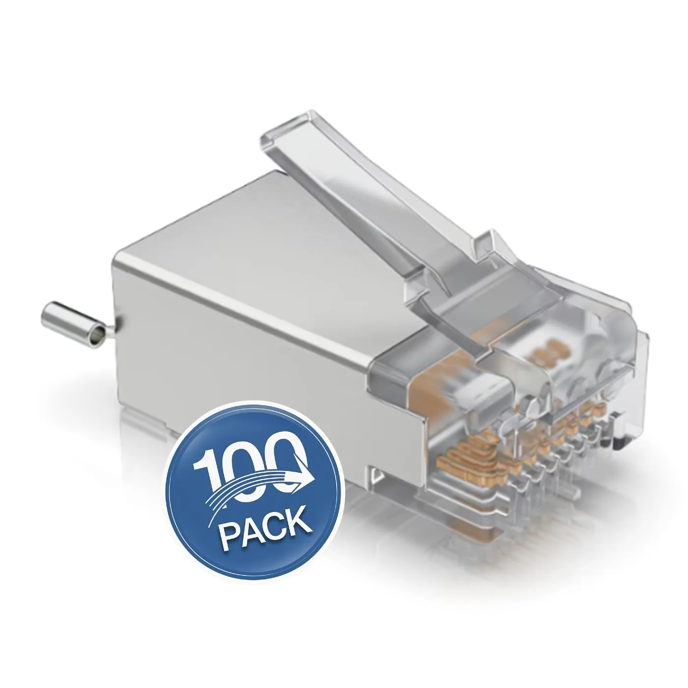 [021403] [UISP-Connector-SHD] Ubiquiti - Conector de protección contra sobretensiones RJ45  [100 Unidades]